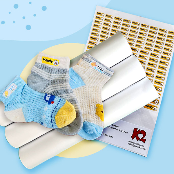 stick on labels for kids' clothing