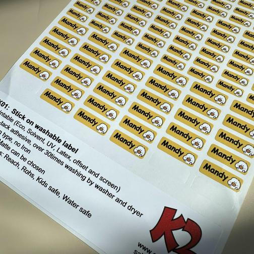 Stick On Clothing Labels