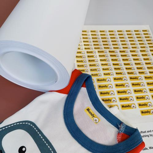 fabric name stickers