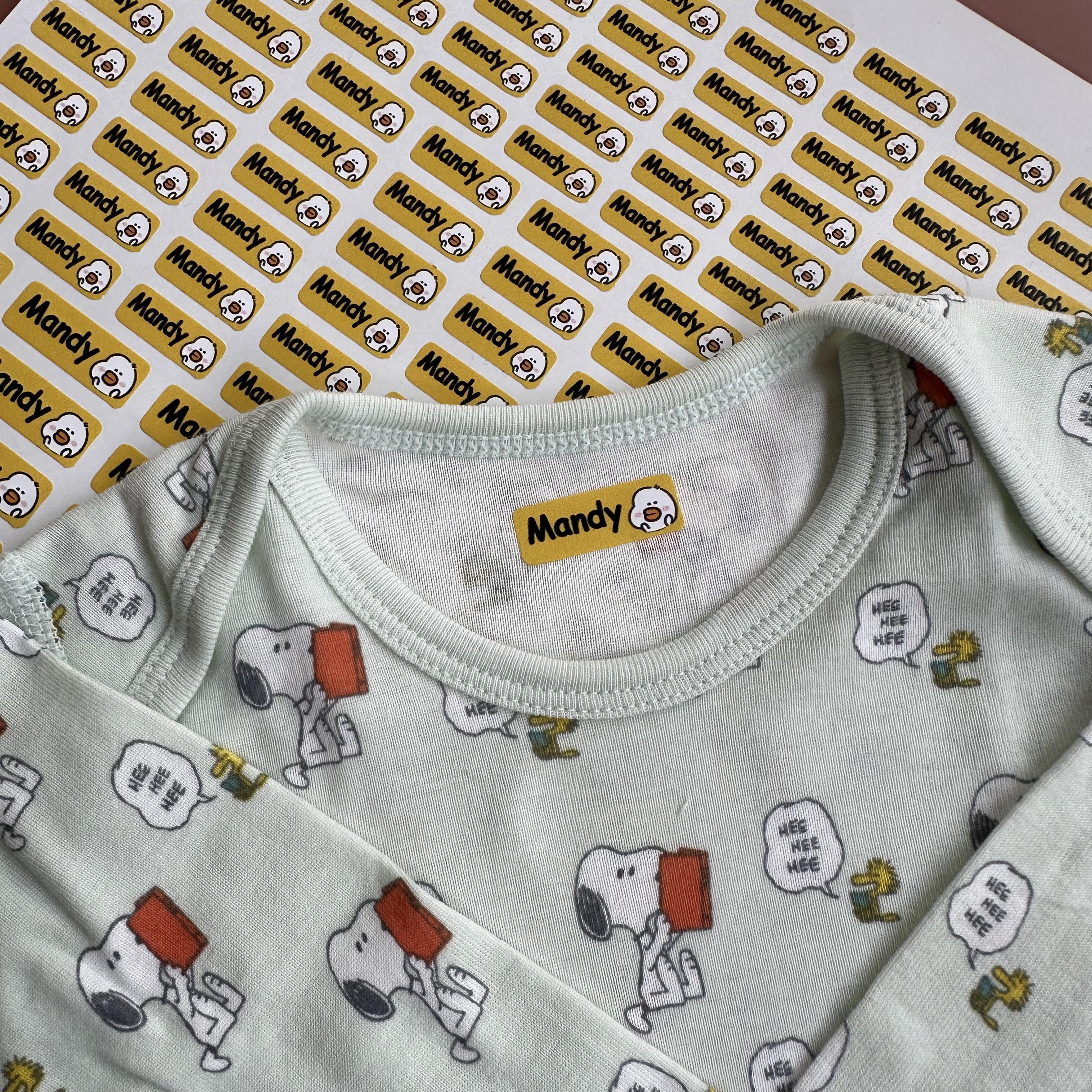 clothing label sticker