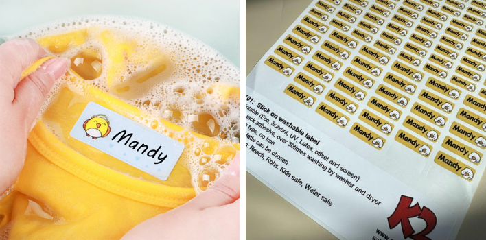 stick on clothing labels 