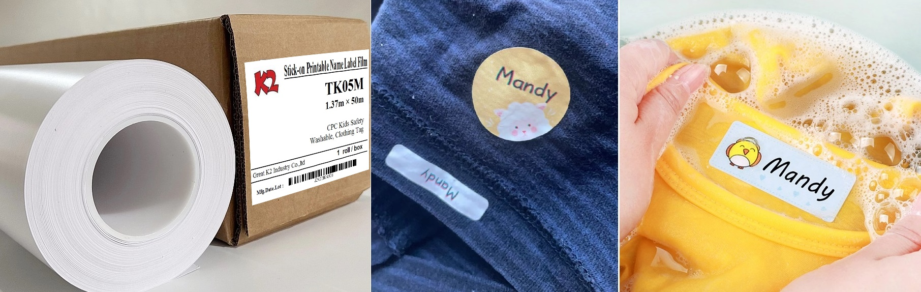 washable clothing labels