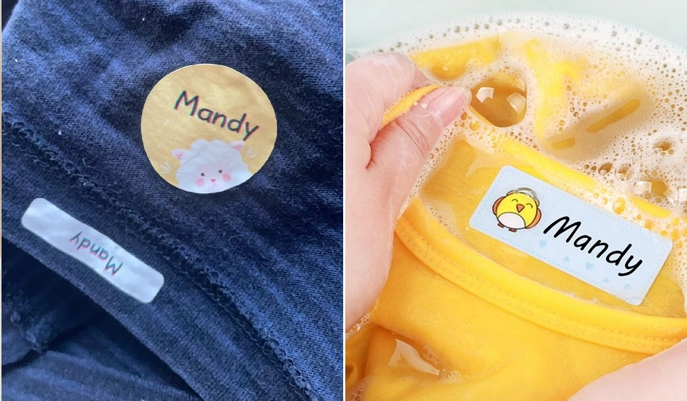 TK05 Stick-on Name Label Material for Clothing