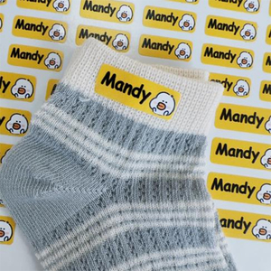 Adhesive Name Tags for Clothing
